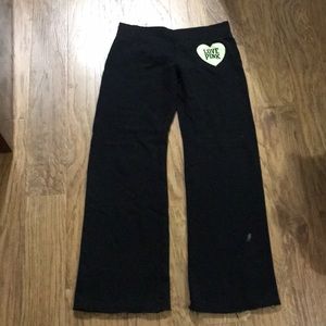 Pink Size Small Black & lime green sweatpants
